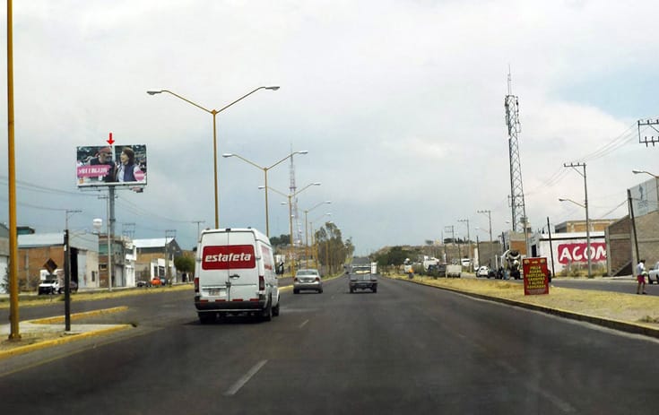 Espectacular AGS049VP en Blvd. a San Luis Potosí #1507, J Guadalupe Peralta Gámez, Aguascalientes de One Marketing