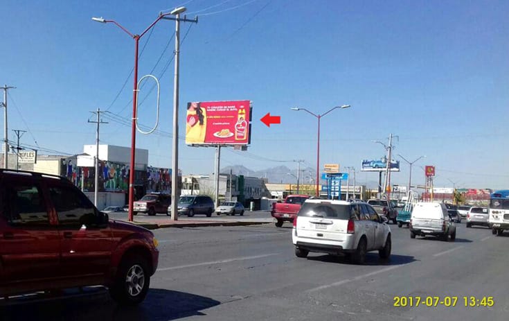 Espectacular CHI004S1 en Av. Tecnológico #5471, La Cuesta, Ciudad Juárez de One Marketing