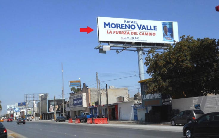 Espectacular COA022O1 en Blvd. Revolución #4318, Villa California, Torreón de One Marketing