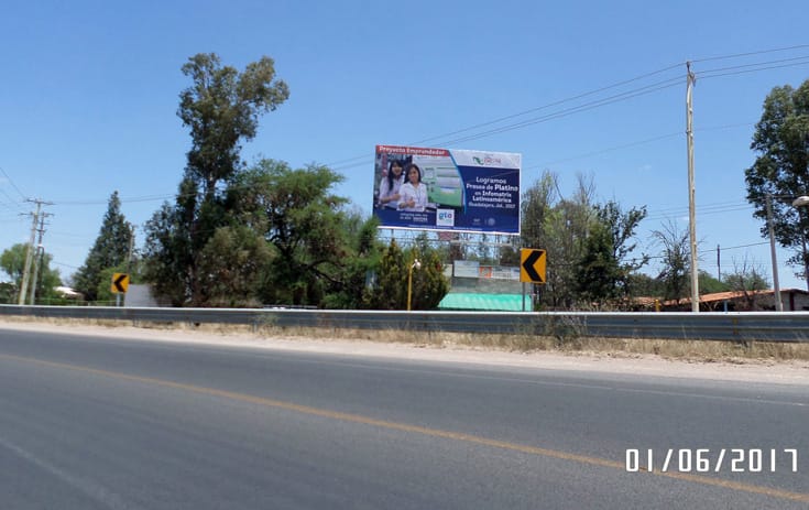 Espectacular GTO023N1 en Carr. San Luis Potosí-Dolores Km. 5.5, Santa Teresa, Dolores Hidalgo de One Marketing