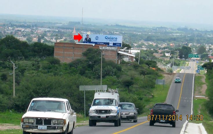 Espectacular GTO028P1 en Carr. Guanajuato Km. 2 Club Las Aguilas, Los Carrillo, Dolores Hidalgo de One Marketing