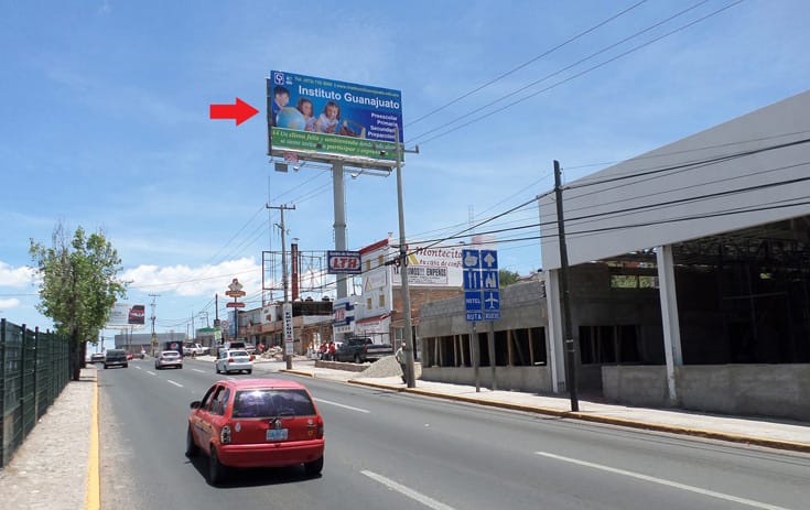 Espectacular GTO075N1 en Burocratas, Guanajuato de One Marketing