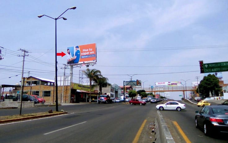 Espectacular MCH006O1 en Av. Madero Oriente #3550 Carr. Morelia-Maravito, Unión, Morelia de One Marketing