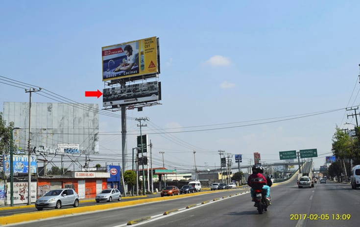 Espectacular MEX015P2 en Coacalco, Estado de México de One Marketing
