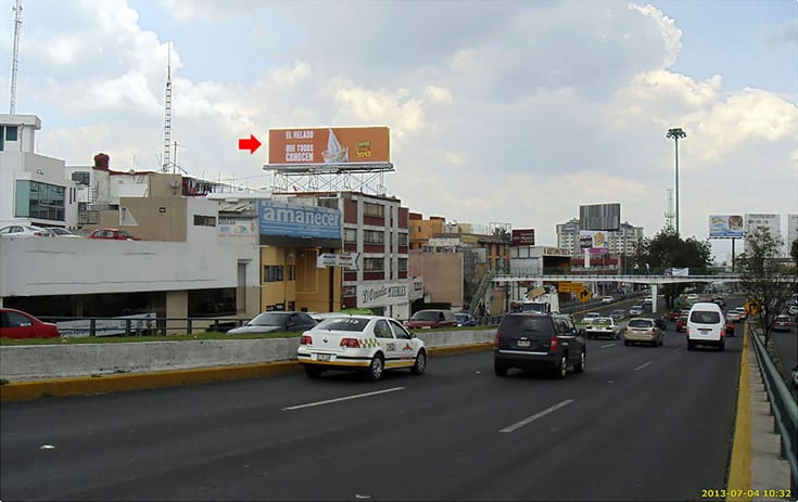 Espectacular MEX082P1 en Paseo Tollocan #615, Las Américas, Toluca de One Marketing