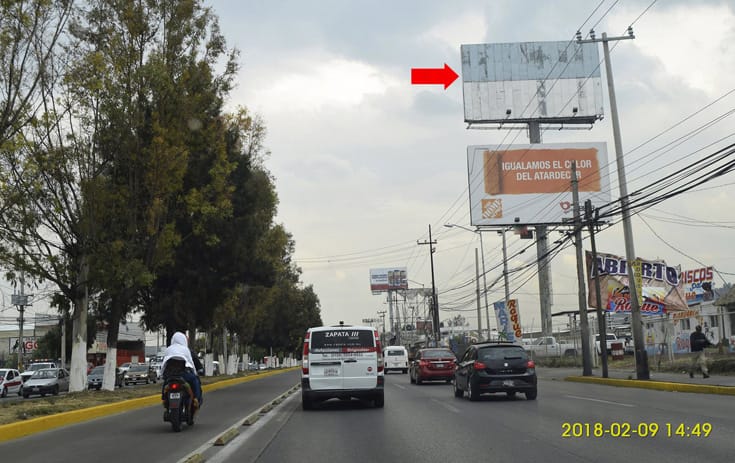 Espectacular MEX086P1 en Tultitlán, Estado de México de One Marketing