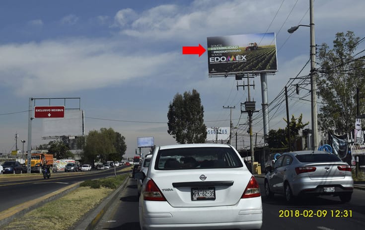 Espectacular MEX106S1 en Av. Central Esq. Calle Piscis Mz. 3 Lt. 88, Progreso de La Unión, Ecatepec de One Marketing