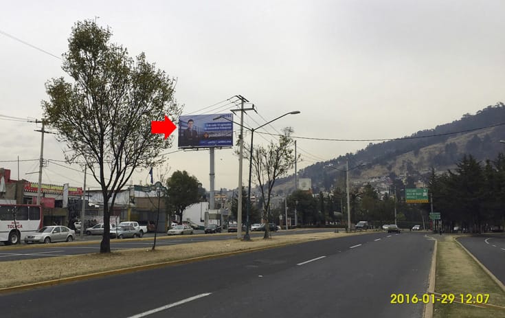 Espectacular MSMEX015S1 en Nueva Oxtotitlán, Toluca, Estado de México de One Marketing