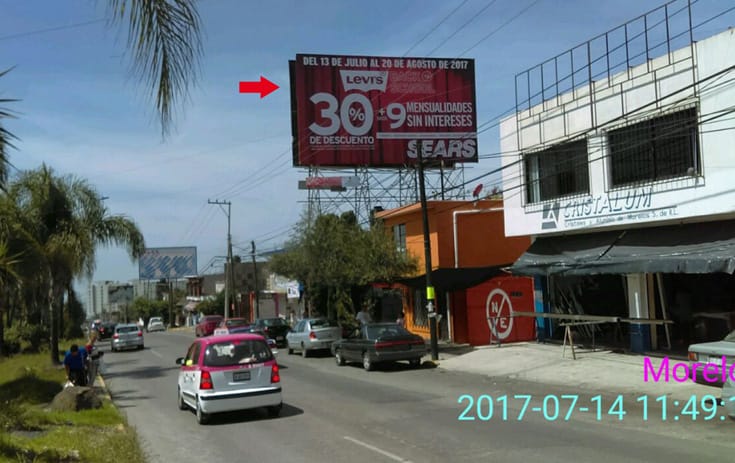 Espectacular MSMOR009N1 en El Empleado, Cuernavaca de One Marketing