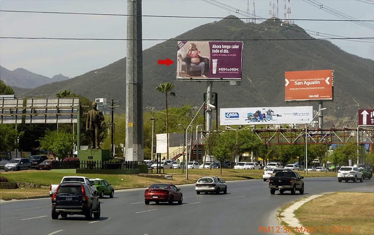 Espectacular NVL039O1 en Monterrey, Nuevo León de One Marketing