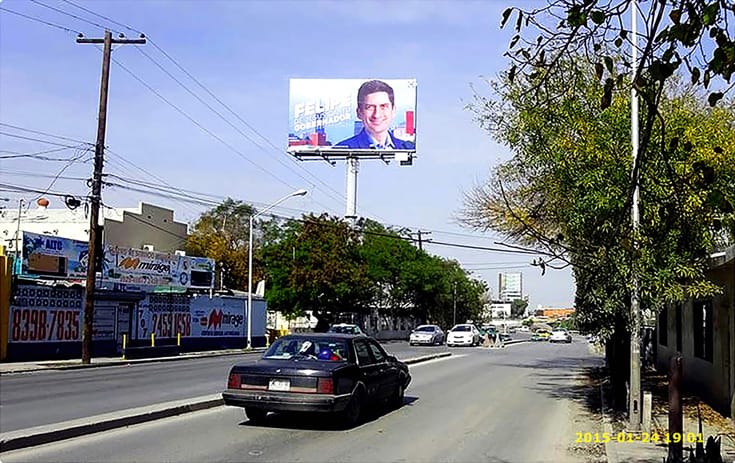 Espectacular NVL057S1 en Guadalupe, Nuevo León de One Marketing