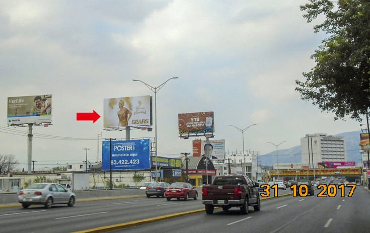 Espectacular NVL089S1 en Mitras Norte, Monterrey, Nuevo León de One Marketing