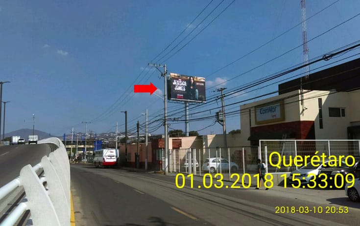 Espectacular QRO040S1 en Corregidora, Querétaro de One Marketing