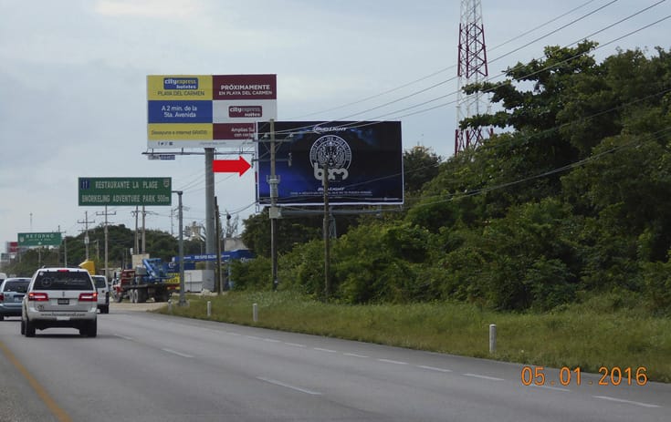 Espectacular QTR041N1 en Carr.Cancún-Puerto Morelos-Tulum Km. 307, Villa Morelos L, Cancún de One Marketing