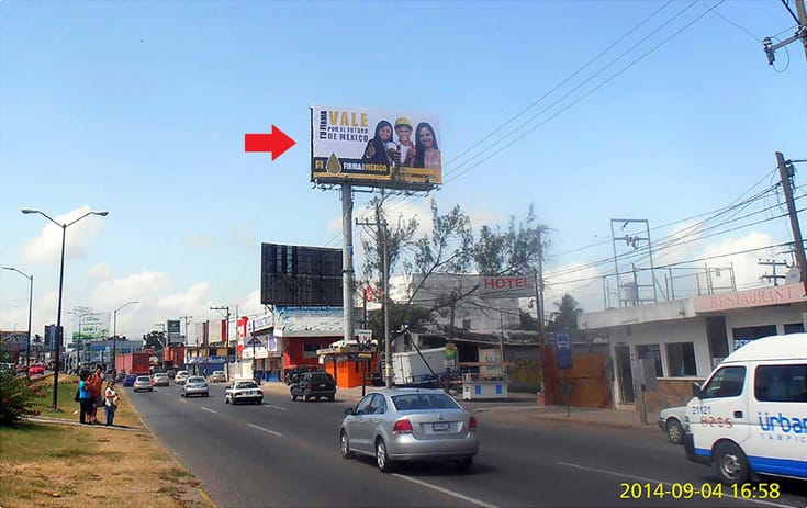 Espectacular TAM006N1 en Carr. Tampico-Mante #908 Esq. Calle Colombia, Las Américas, Tampico de One Marketing