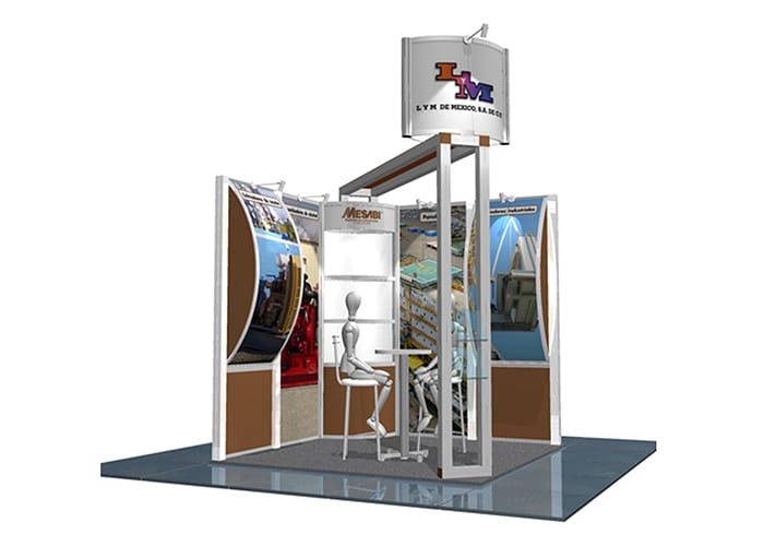 Ejemplo de Stand para Plaza en pasillo para LYM de One Marketing Expo Stands y Displays