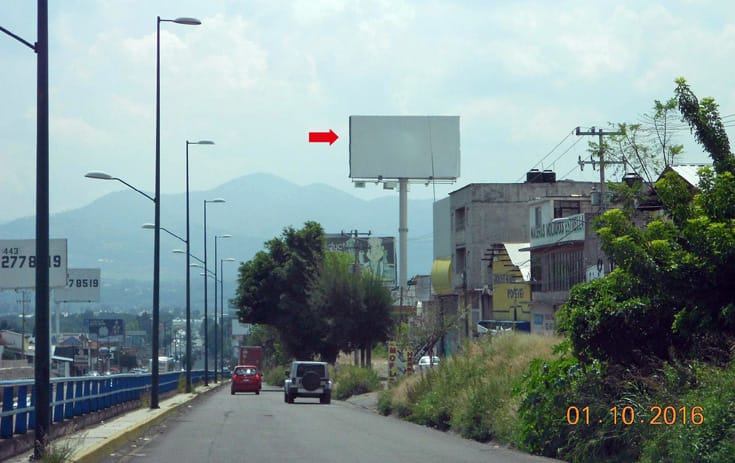 Espectacular MCH005N1 en Tzindurio de Morelos, Morelia de One Marketing
