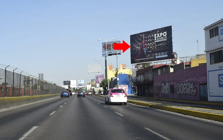 Espectacular MDF072P1 en Cairo #146 Esq. Circuito Interior(Cuauhtémoc 1078), Simón Bolívar, Venustiano Carranza de One Marketing