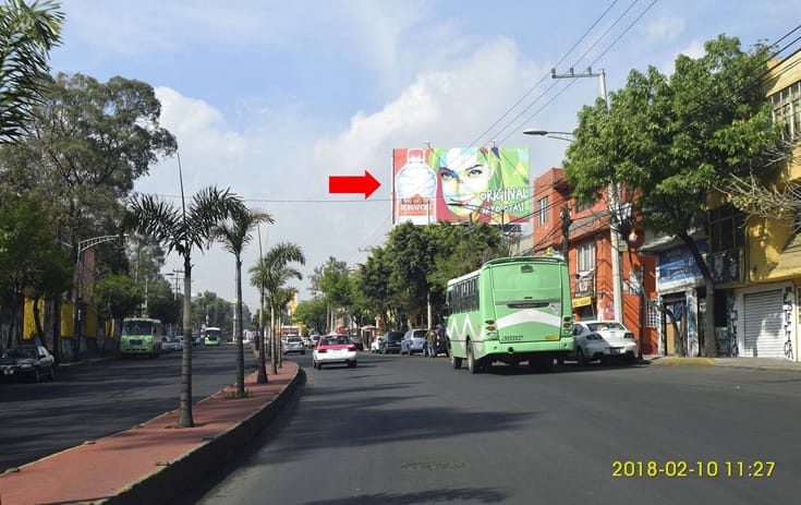 Espectacular MDF097O1 en Camino Real de Toluca #217, La Conchita, Álvaro Obregón de One Marketing
