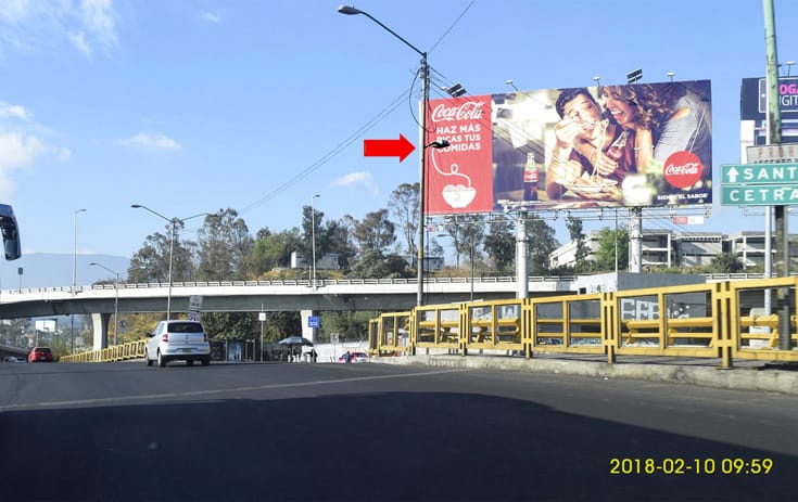 Espectacular MDF102N1 en Carr. México Toluca #1353 (Conafrut), Lomas de Besares, Álvaro Obregón de One Marketing