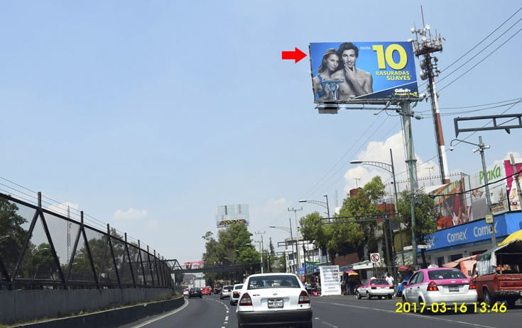 Espectacular MDF131S1 en Francisco del Paso y Troncoso #1092 Eje 3 Ote., Juventino Rosas, Iztacalco de One Marketing