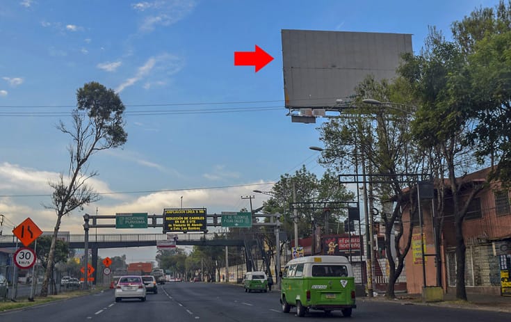 Espectacular MDF185N1 en La Cruz, Iztacalco, Ciudad de México de One Marketing