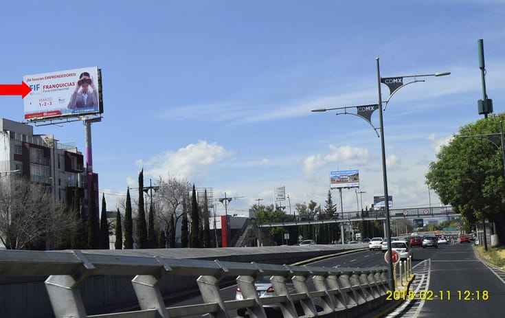 Espectacular MDF391O1 en Viaducto Río Piedad #51 V-Ote.Cruzada, Santa Anita, Iztacalco de One Marketing
