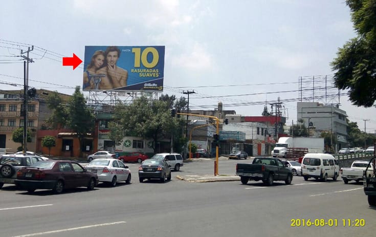Espectacular MEX053N1 en Vía Gustavo Baz #242, La Loma, Tlalnepantla de One Marketing