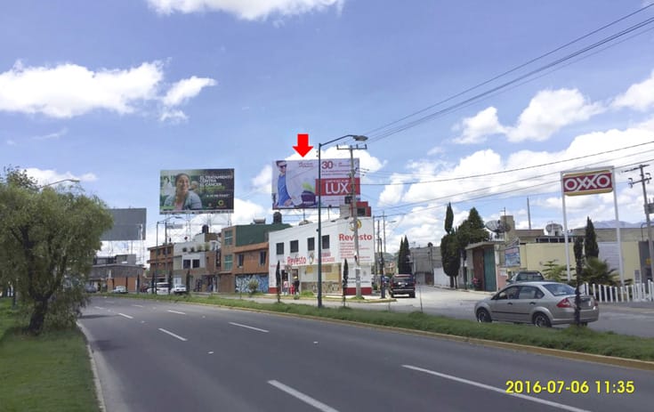 Espectacular MEX062N1 en Paseo Tollocan Esq. Ojo de Liebre #105, Nueva Oxtotitlán, Toluca de One Marketing