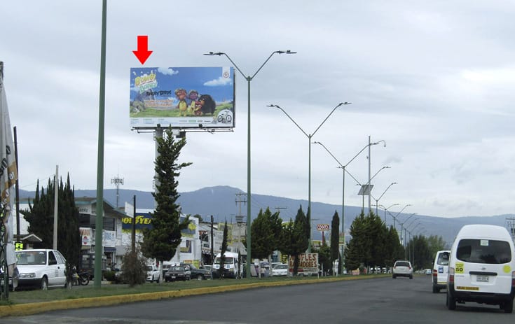 Espectacular MEX120O1 en La Bomba, Chalco de One Marketing