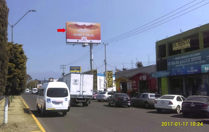 Espectacular MEX120P1 en La Bomba, Chalco de One Marketing