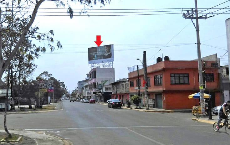Espectacular MEX125O1 en Av. Pantitlán Esq. Geografía #77, Tamaulipas Sección Oriente, Nezahualcóyotl de One Marketing