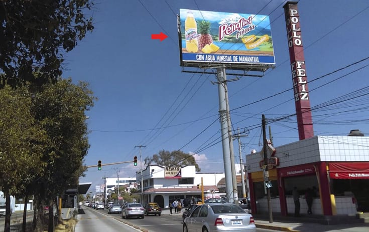 Espectacular MSPUE002P1 en Tlaxcalcingo San Andrés, Puebla de One Marketing