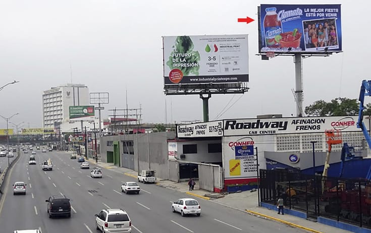 Espectacular NVL022O1 en Morelos, Monterrey, Nuevo León de One Marketing