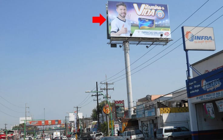 Espectacular NVL090P1 en Av. Lincoln #2520, San Jorge, Monterrey de One Marketing