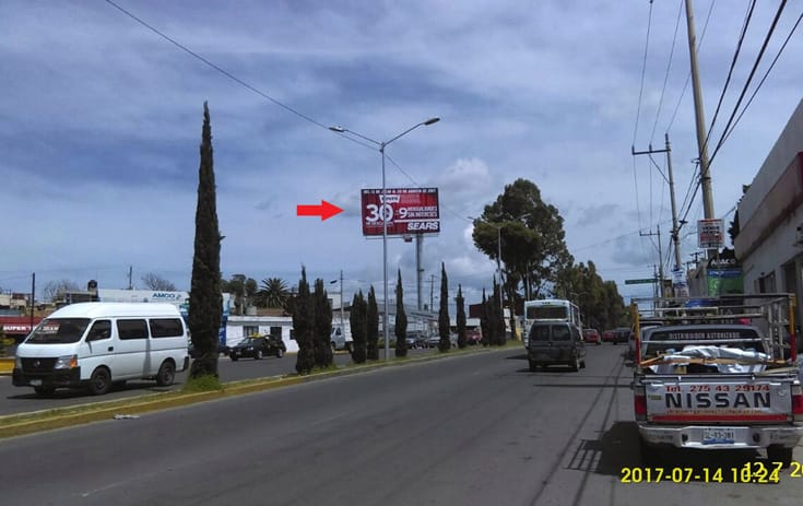 Espectacular PUE018N1 en San Baltazar Campeche, Puebla de One Marketing