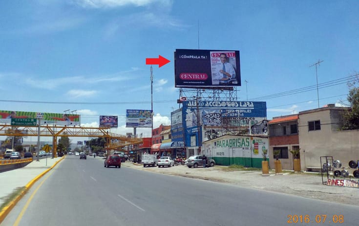 Espectacular SLP009O1 en San Luis Rey, San Luis Potosí de One Marketing