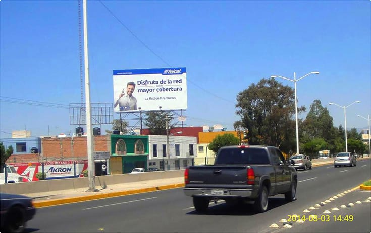 Espectacular SLP021O1 en Graciano Sánchez, San Luis Potosí de One Marketing