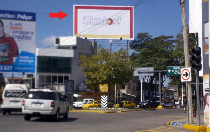 Espectacular TAB020O1 en Villahermosa, Tabasco de One Marketing