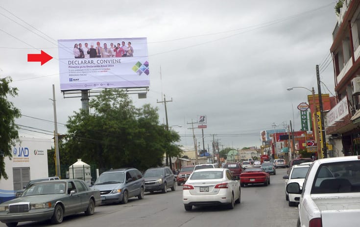 Espectacular TAM011O1 en Fc, Matamoros, Tamaulipas de One Marketing