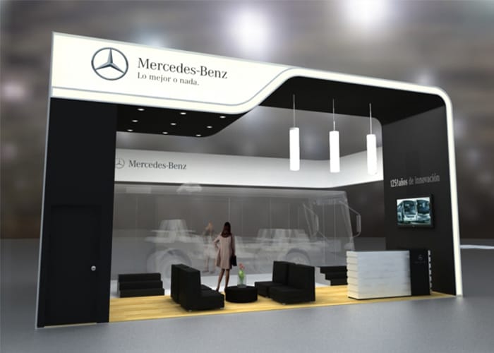 Ejemplo de Stand Custom para Mercedes-Benz de One Marketing Expo Stands y Displays